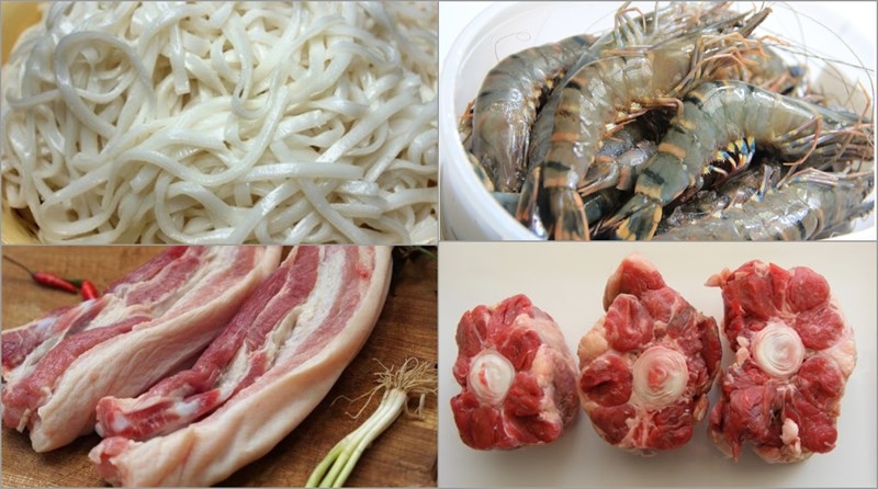 cách nấu mì quảng tôm thịt