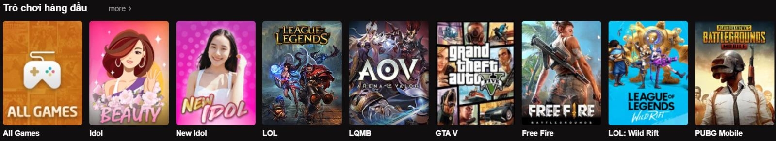 Để tối ưu hóa nội dung mà bạn muốn xem bạn có thể chọn tựa game mà bản thân yêu thích.
