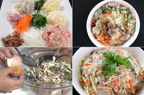 cách làm chả giò tôm thịt - ảnh 3