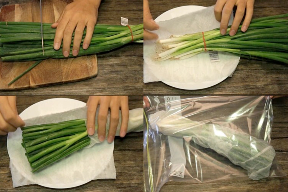 Cách bảo quản hành lá - Ảnh 01