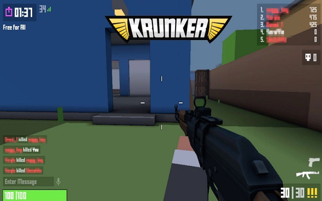 Lối chơi trong Krunker