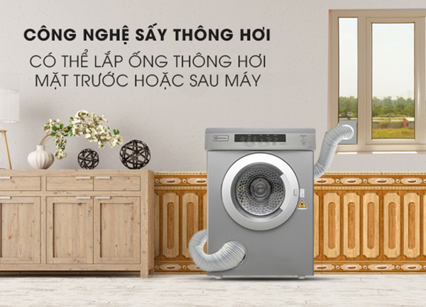 Mách bạn công dụng của máy sấy quần áo thông hơi mới nhất 2024 - hình 1