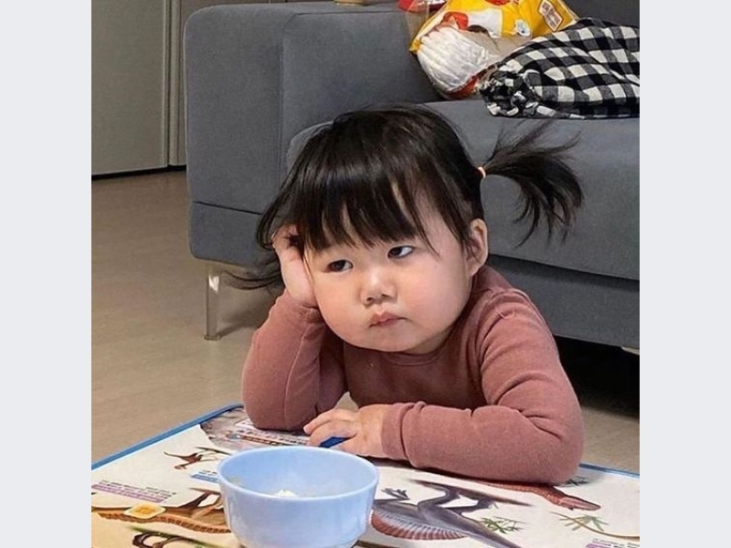 Meme buồn dễ thương, cute 9