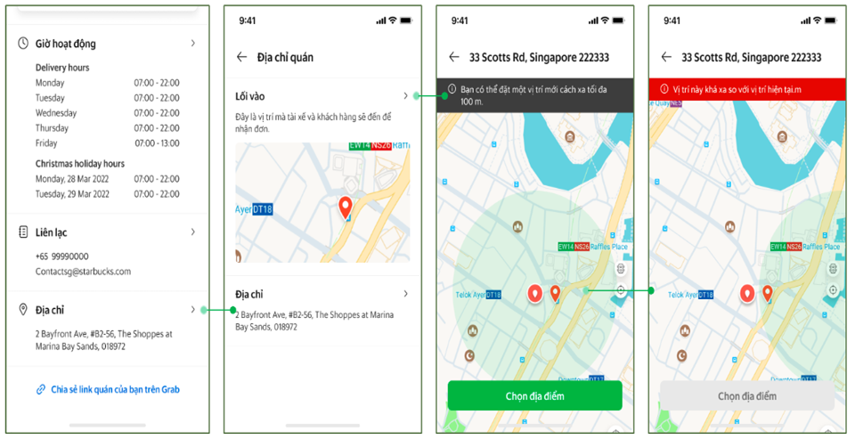 Thực hiện thao tác cuối cùng để đặt xe