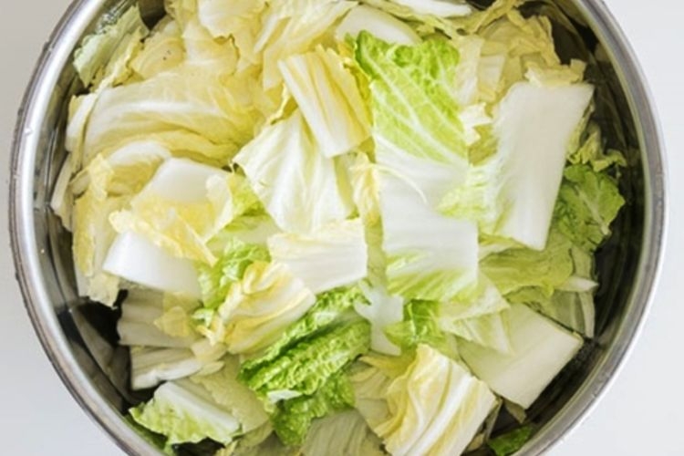 sơ chế cải thảo