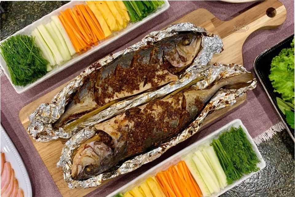 Cá nướng cuốn bánh tráng 6