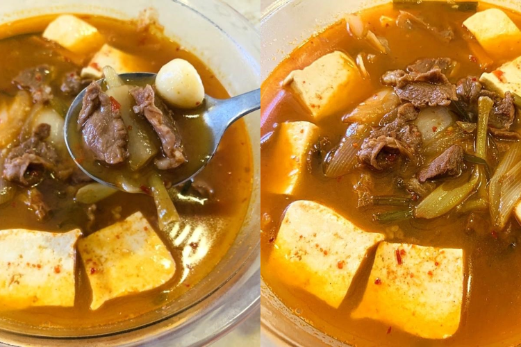 Công thức nấu món canh kim chi thịt bò chuẩn vị Hàn Quốc ngay tại căn bếp nhỏ