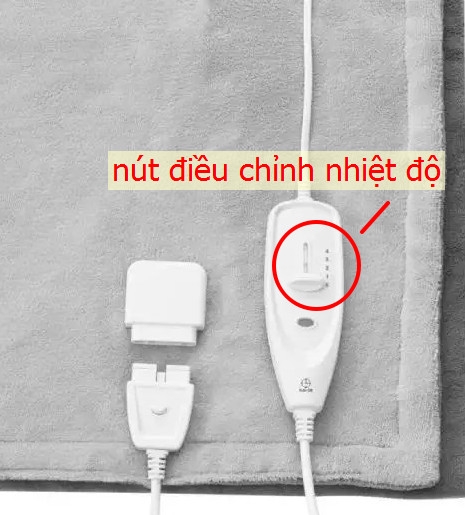 Mua chăn điện loại nào tốt có nút điều chỉnh nhiệt độ