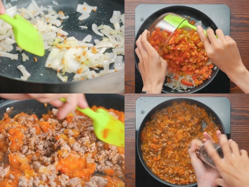 Mì spaghetti sốt bò bằm 5