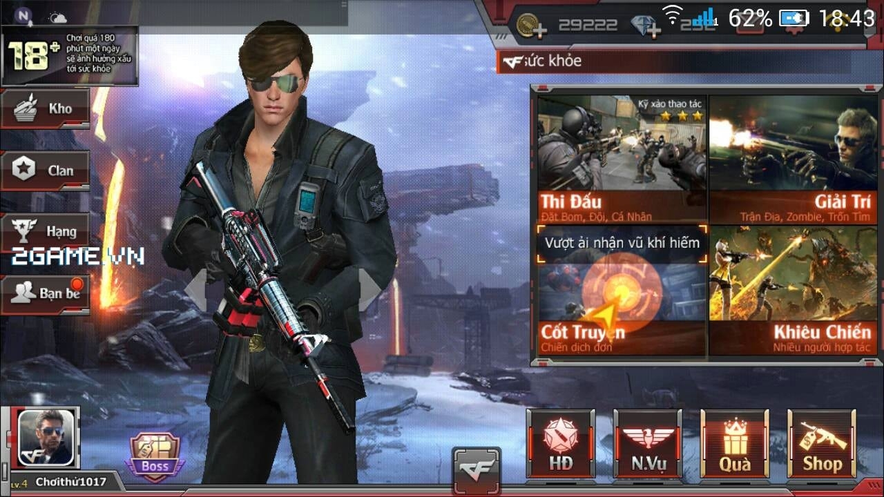 Hàng loạt chế độ chơi đa dạng không thua kém gì bản PC huyền thoại