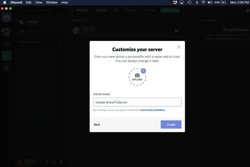 Đổi tên và ảnh đại diện cho server Discord