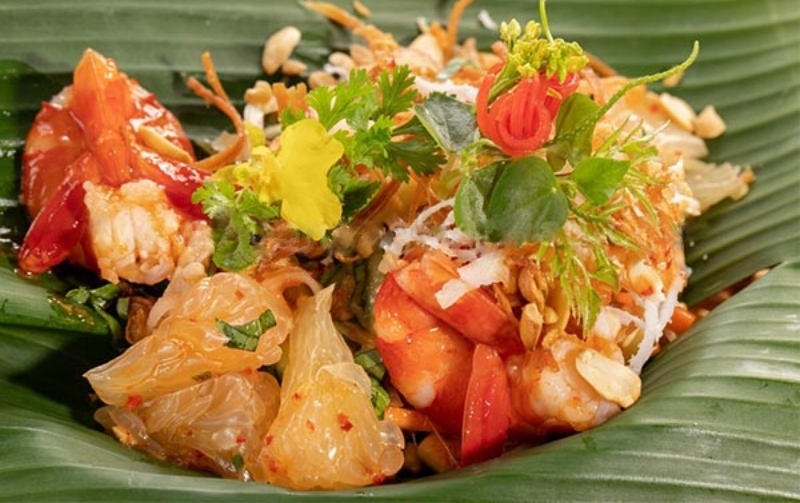 Gỏi bưởi hình 9