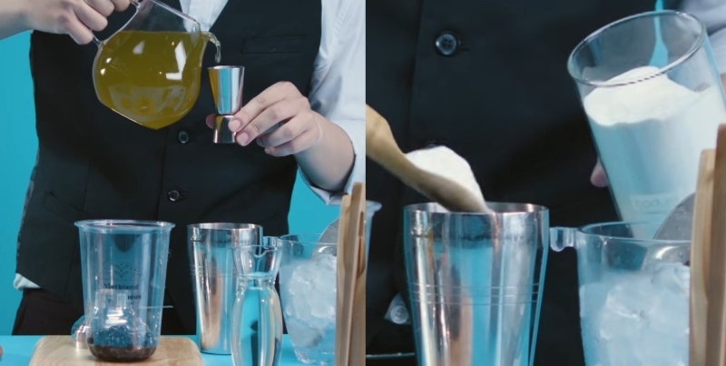 Trà sữa gạo rang hình 8