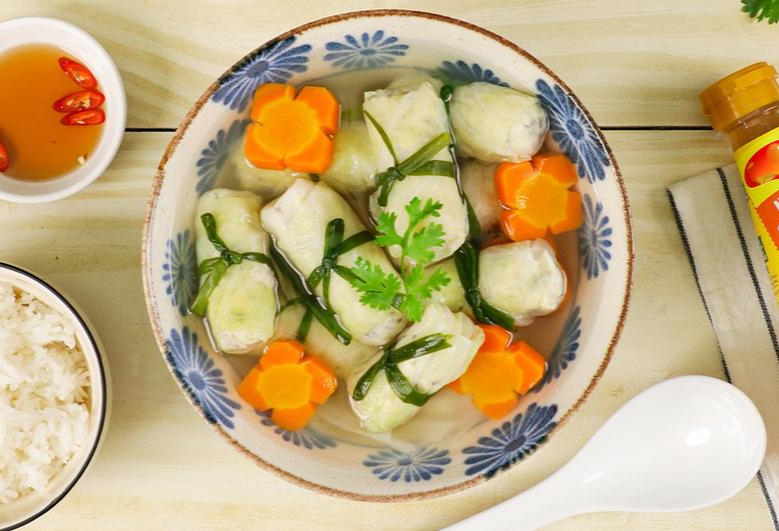 canh bắp cải cuốn thịt 1