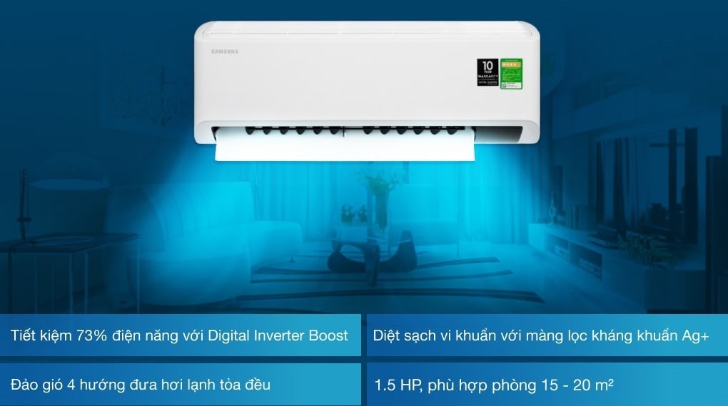 Máy lạnh Samsung Inverter 1.5 Hp AR13TYHYCWKNSV 5