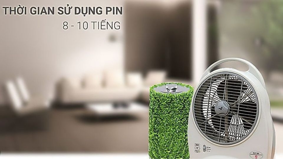 Sạc quạt sạc, quạt tích điện định kỳ khi không thường xuyên dùng đến