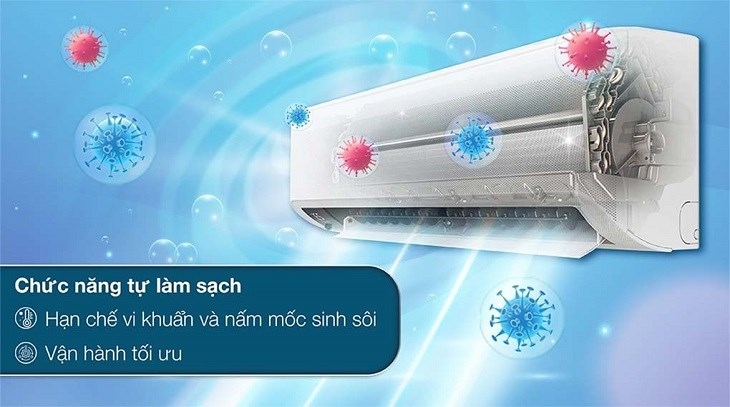 chế độ tự vệ sinh máy lạnh samsung 5