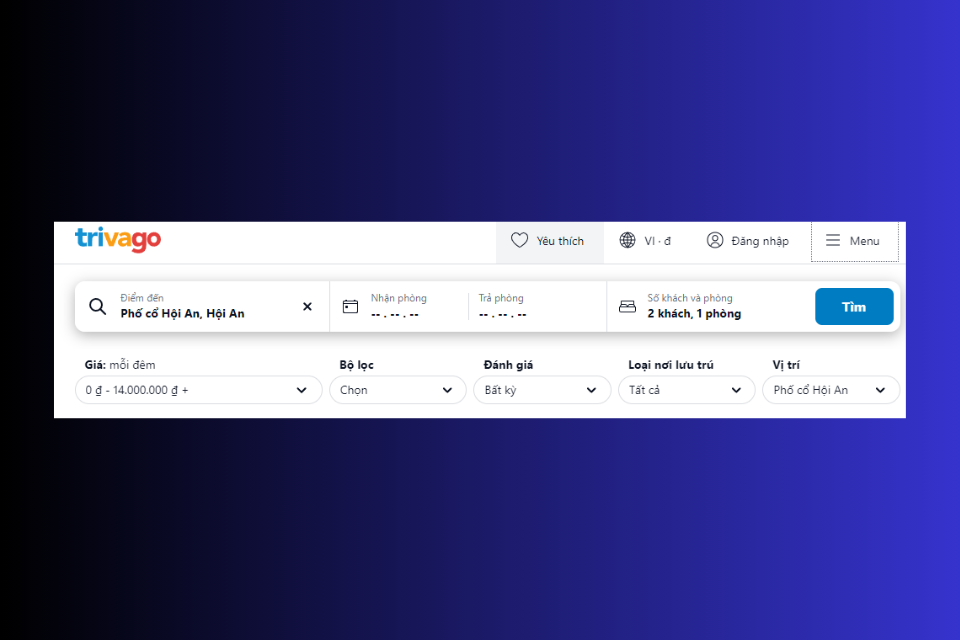 Cách sử dụng Trivago hiệu quả