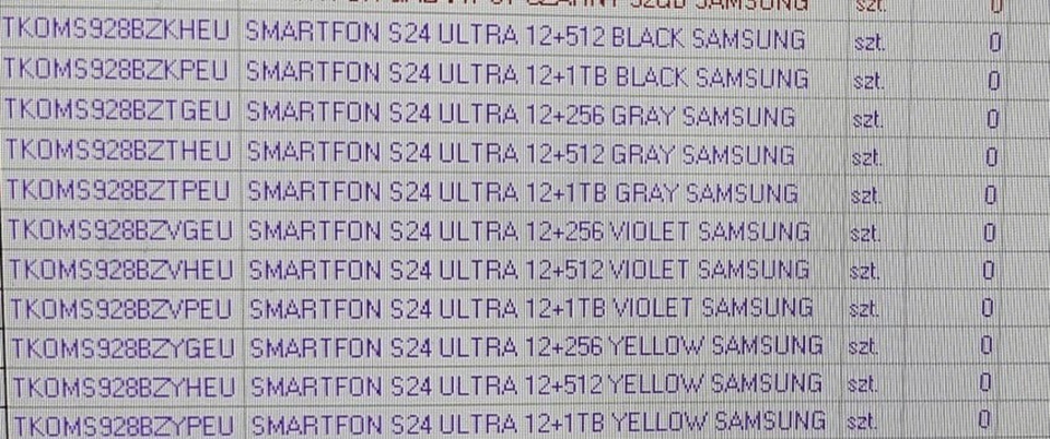 Thông tin bộ nhớ và màu sắc dòng Galaxy S24 (ảnh 2)