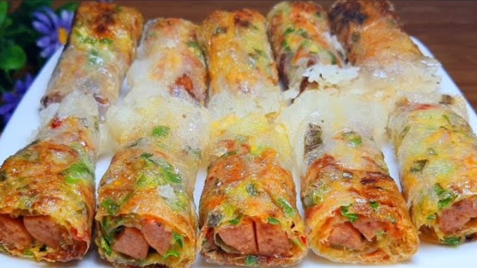 Bánh tráng cuốn chiên