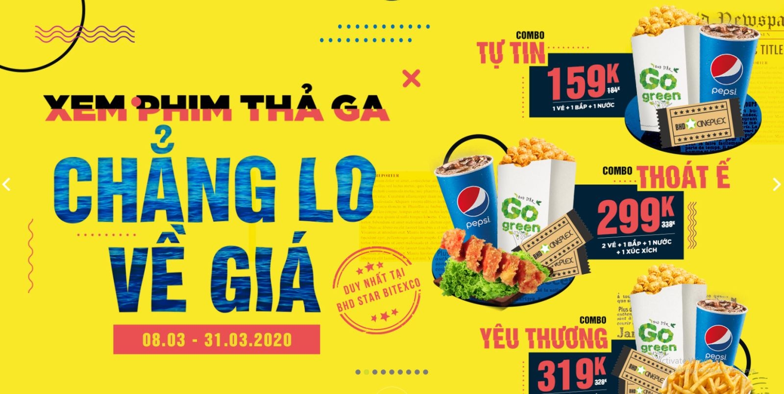 2. Đặt trước đồ ăn thức uống với ưu đãi đến 20%