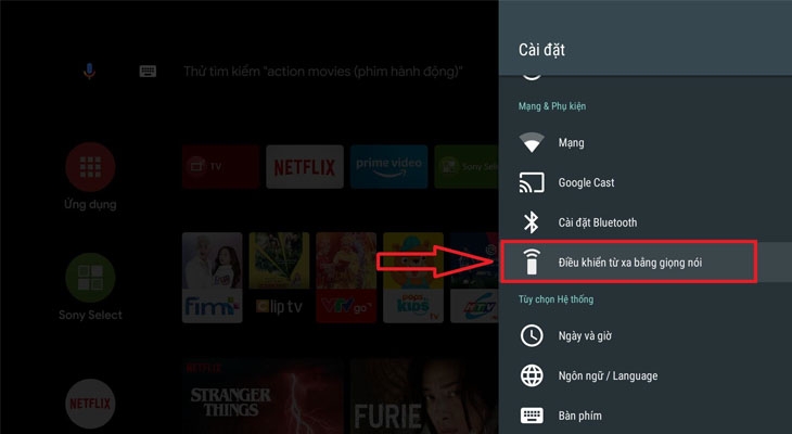 Hướng dẫn cài đặt giọng nói tivi Sony mới nhất 2024-3