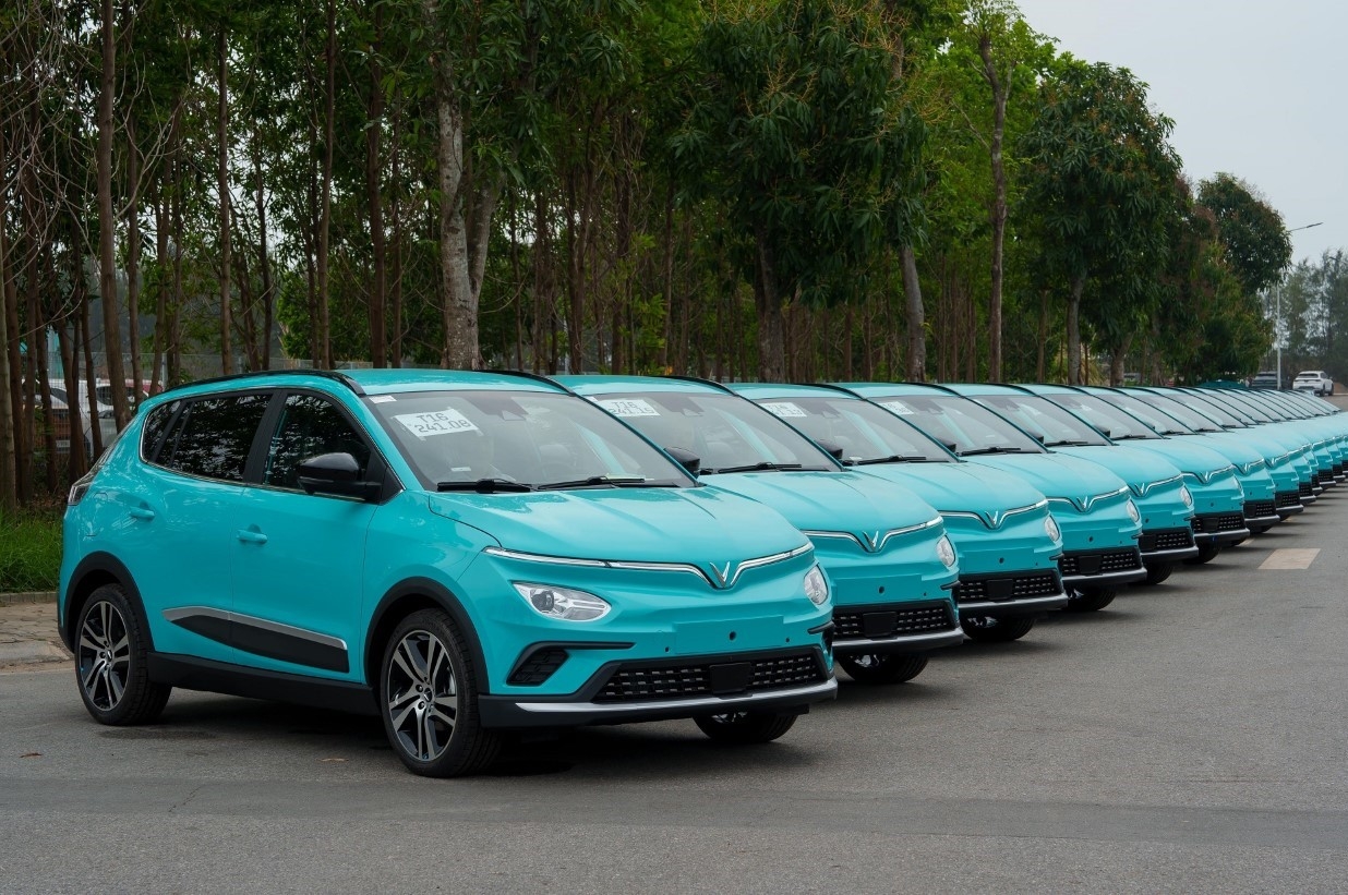 Taxi Xanh SM là taxi điện hiện đại, có vẻ ngoài sang trọng và độc đáo