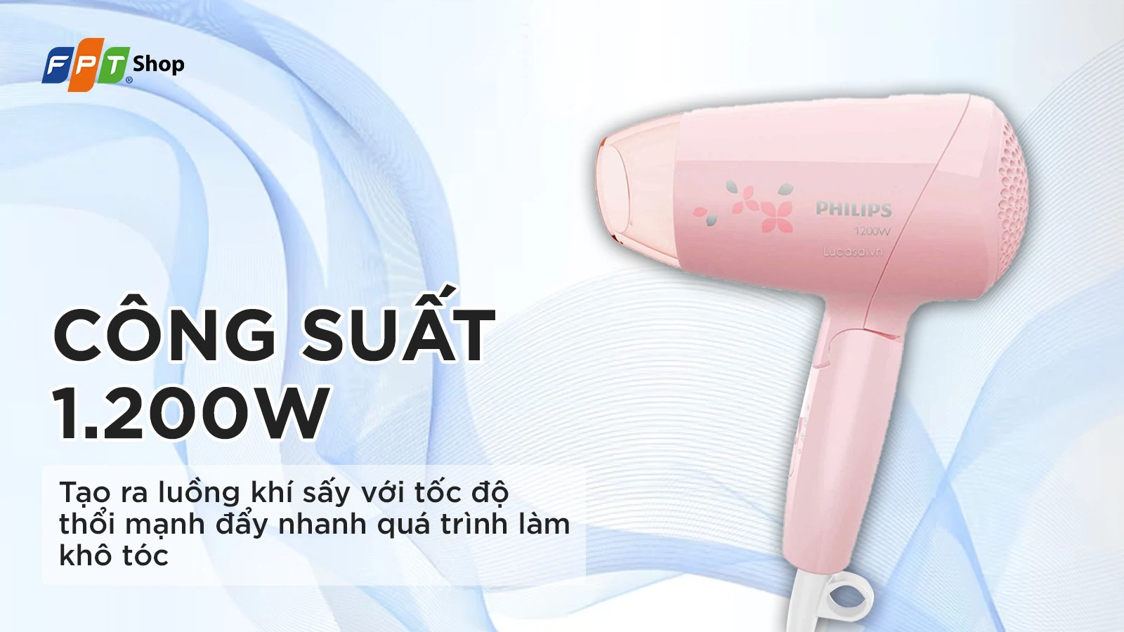 Máy sấy tóc 1200W Philips BHC010
