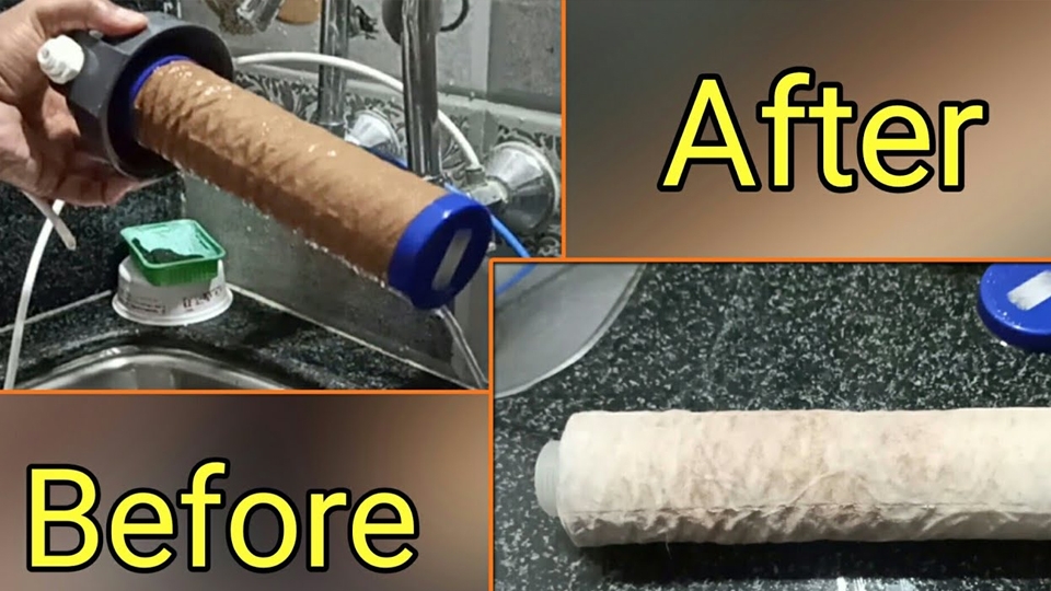 Vệ sinh lõi lọc RO.