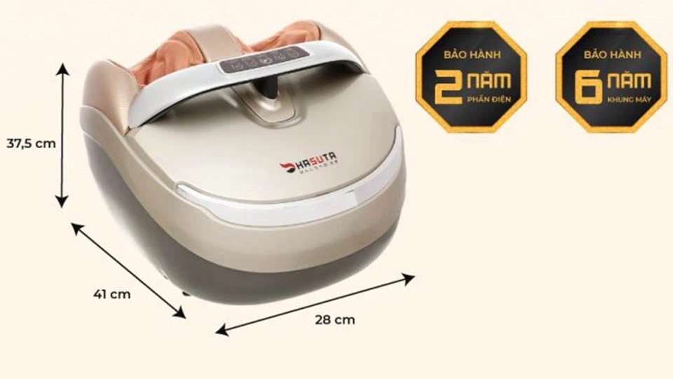 Máy massage chân Hasuta HMF-320 được tích hợp nhiều công nghệ tiên tiến