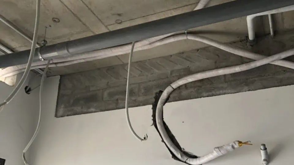 Xác định vị trí của đường ống thoát nước