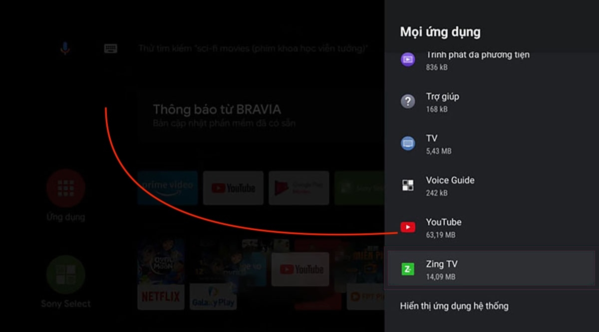 cách xóa Youtube trên tivi - hình 6