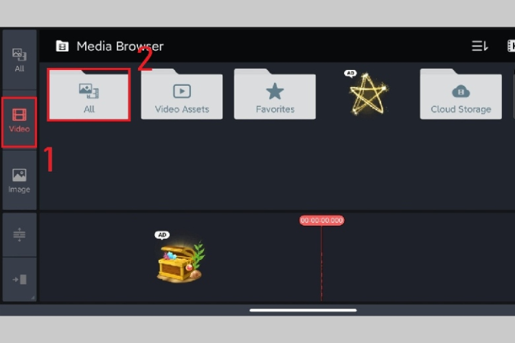 Thêm video vào KineMaster để chỉnh sửa