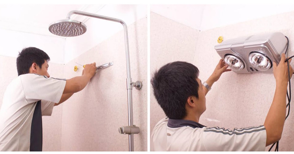 Nên dùng đèn sưởi nhà tắm bao lâu thì tốt
