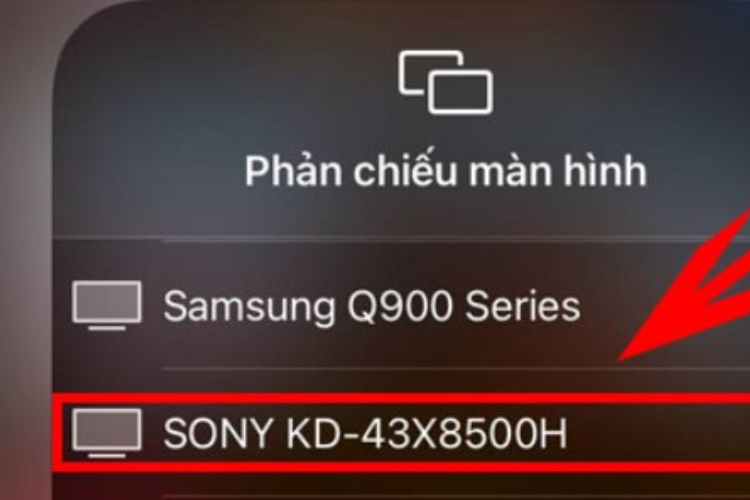 Cách phản chiếu màn hình iPhone lên tivi Sony nhanh chóng, dễ dàng, thao tác đơn giản hình 10