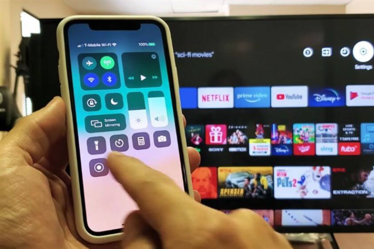 Cách phản chiếu màn hình iPhone lên tivi Sony nhanh chóng, dễ dàng, thao tác đơn giản hình 2
