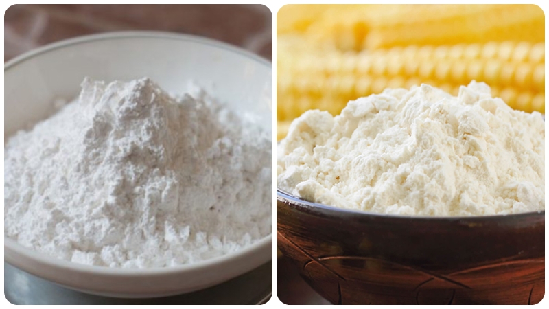 Bột năng với bột bắp