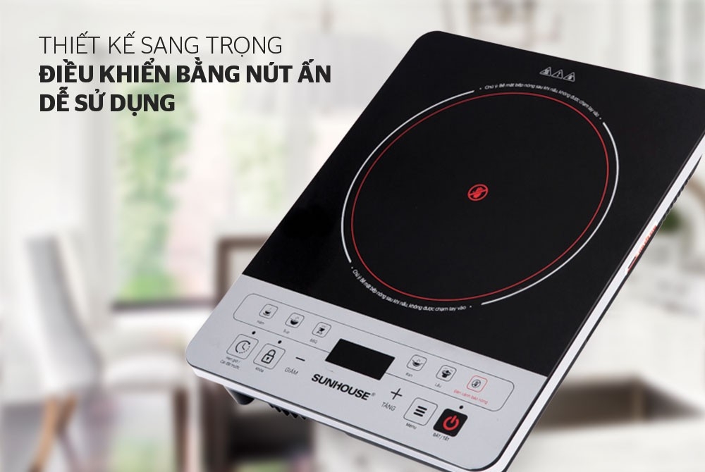 Thiết kế bếp hồng ngoại đơn Sunhouse SHD6005