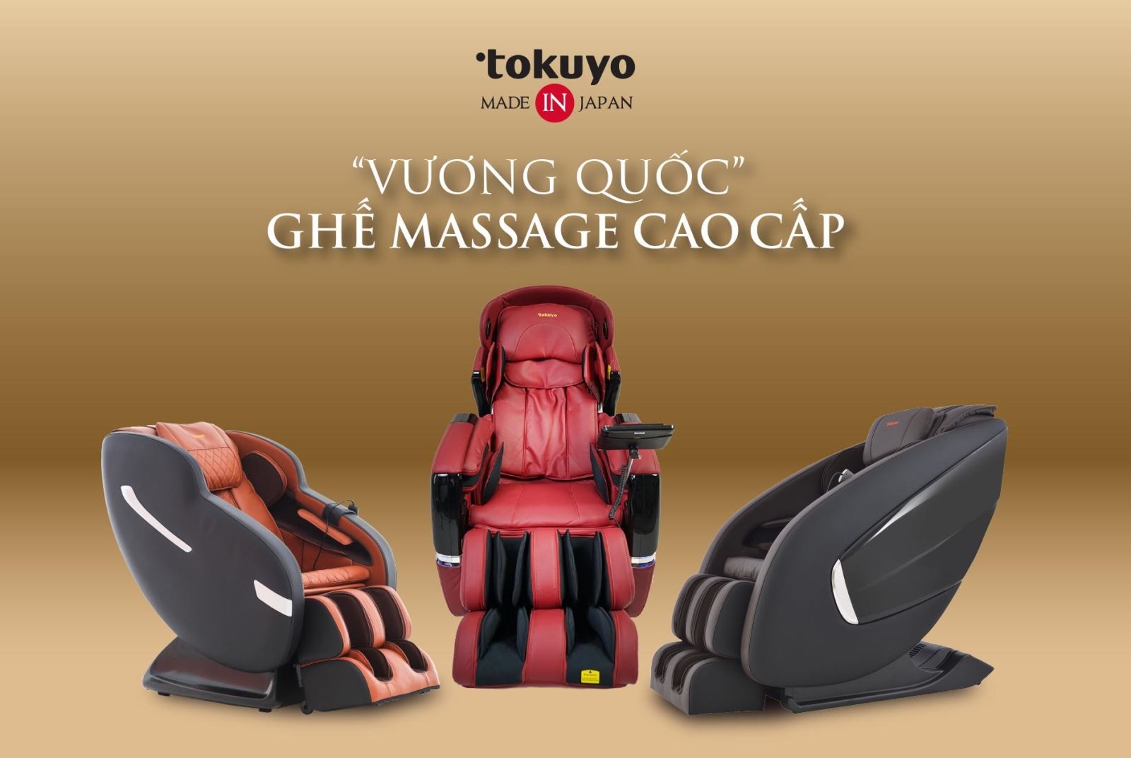 Ghế massage Tokuyo - biểu tượng hoàn hảo giữa công nghệ chăm sóc sức khỏe chuyên sâu và thiết kế hiện đại