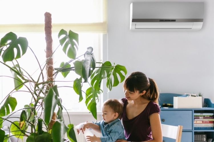 Nguyên nhân trẻ nằm điều hòa bị ho 1
