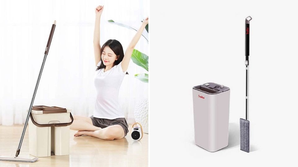 Cây lau nhà thông minh tự vắt giúp bảo vệ bề mặt sàn nhà tối đa