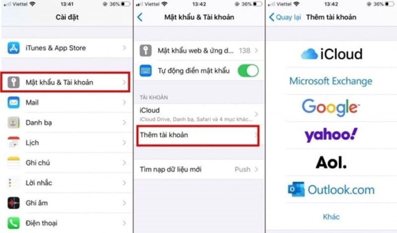 Tạo email tự động trên iPhone