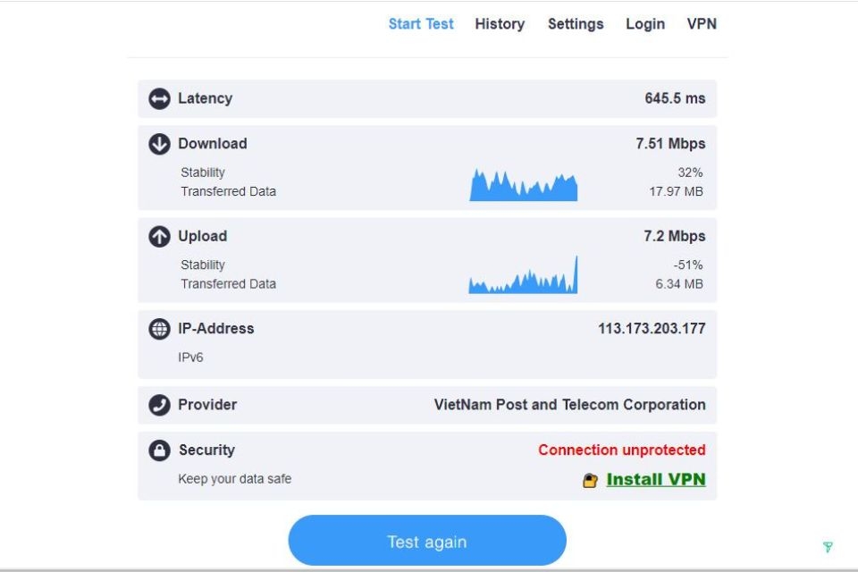 Kiểm tra tốc độ máy tính 7