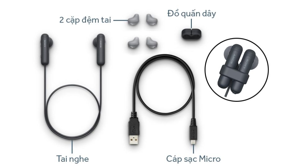 Tai nghe đeo cổ Sony WI-SP500