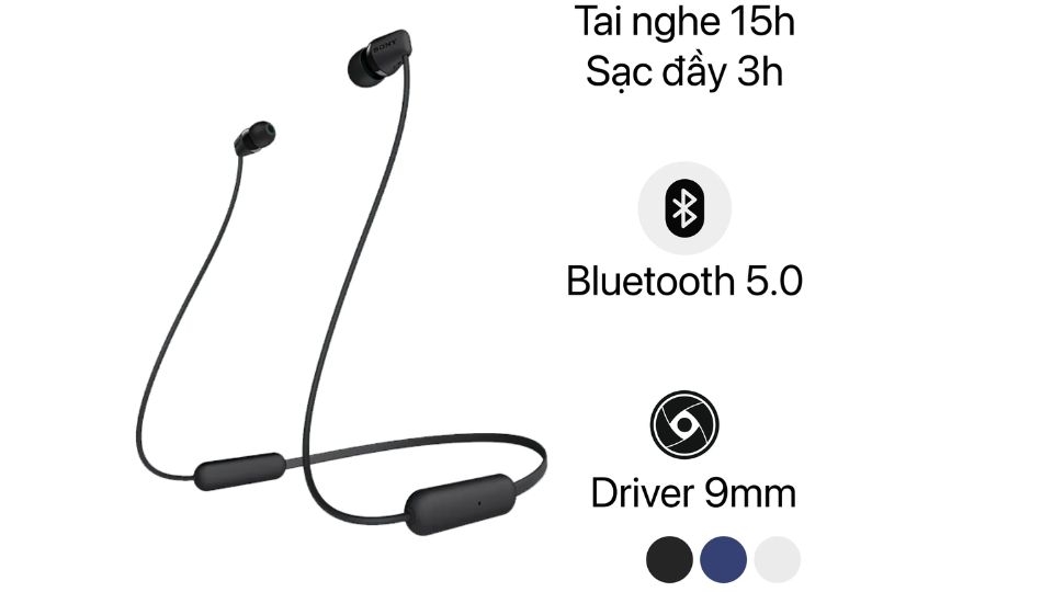 Tai nghe đeo cổ Bluetooth Sony WI-C200