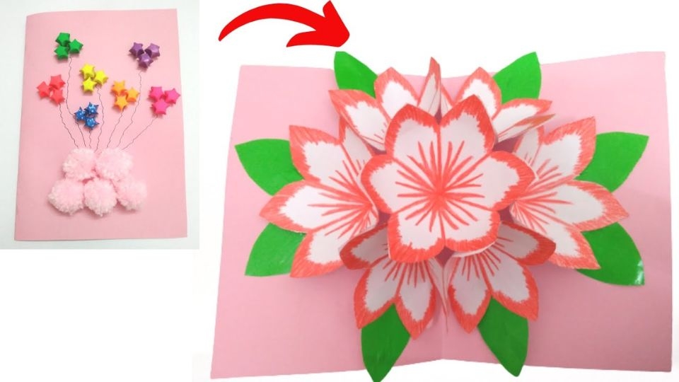 Thiệp 20/10 hình bông hoa