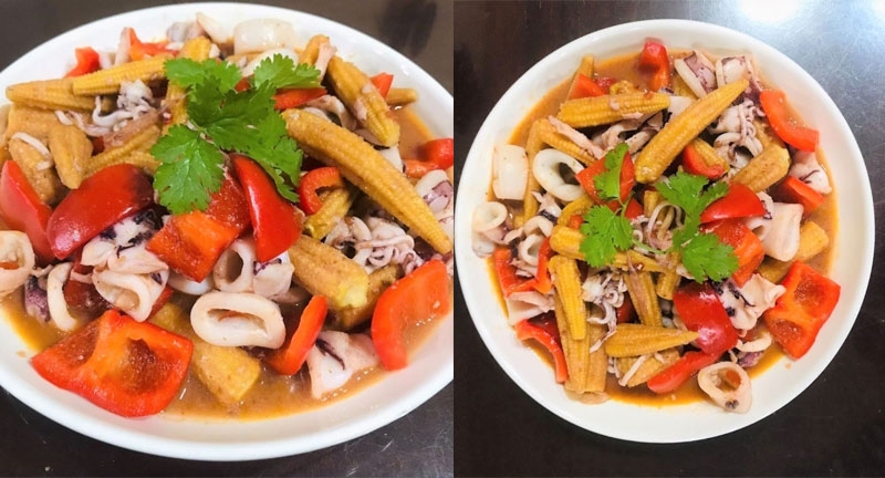 cách làm mực xào hình 11