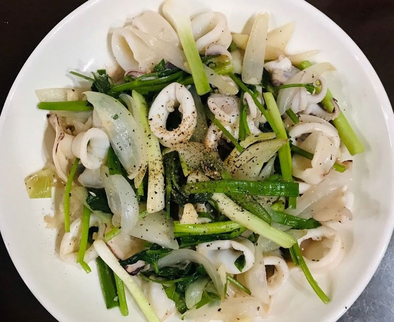 cách làm mực xào hình 3