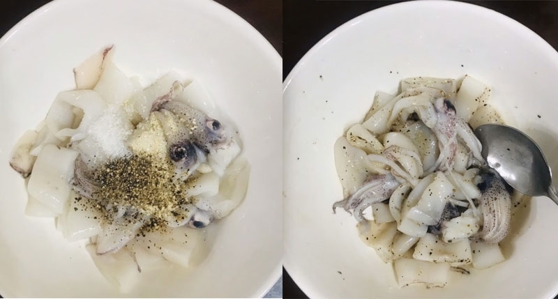 cách làm mực xào hình 6