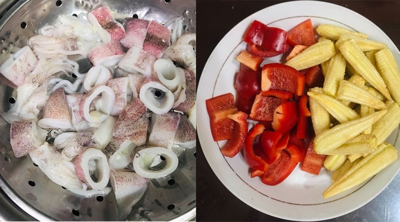 cách làm mực xào hình 9